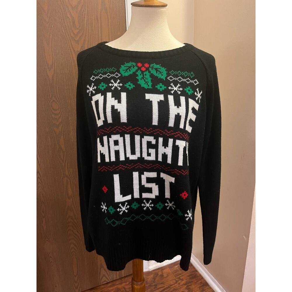 LOL‎ VINTAGE Christmas sweater woman XL - Picture 4 of 6